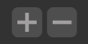 Plus and minus buttons