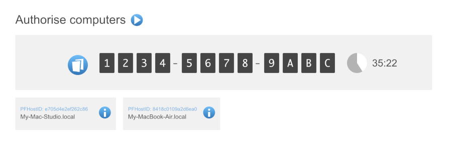 Studio Authorise Code