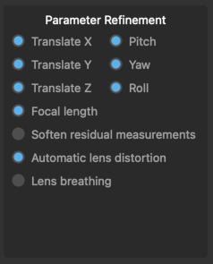 Parameter Refinement