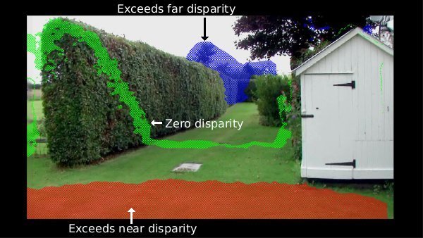 An image with highlighted disparity violations