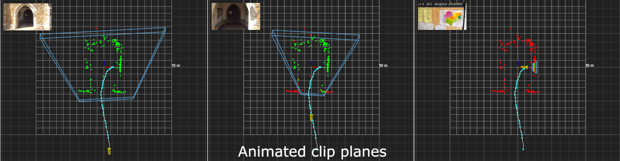 Animated near/far clip planes