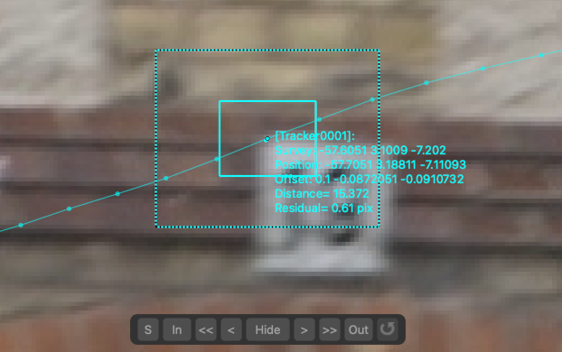 Tracker adjustment buttons