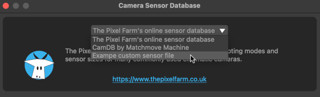 Custom database menu