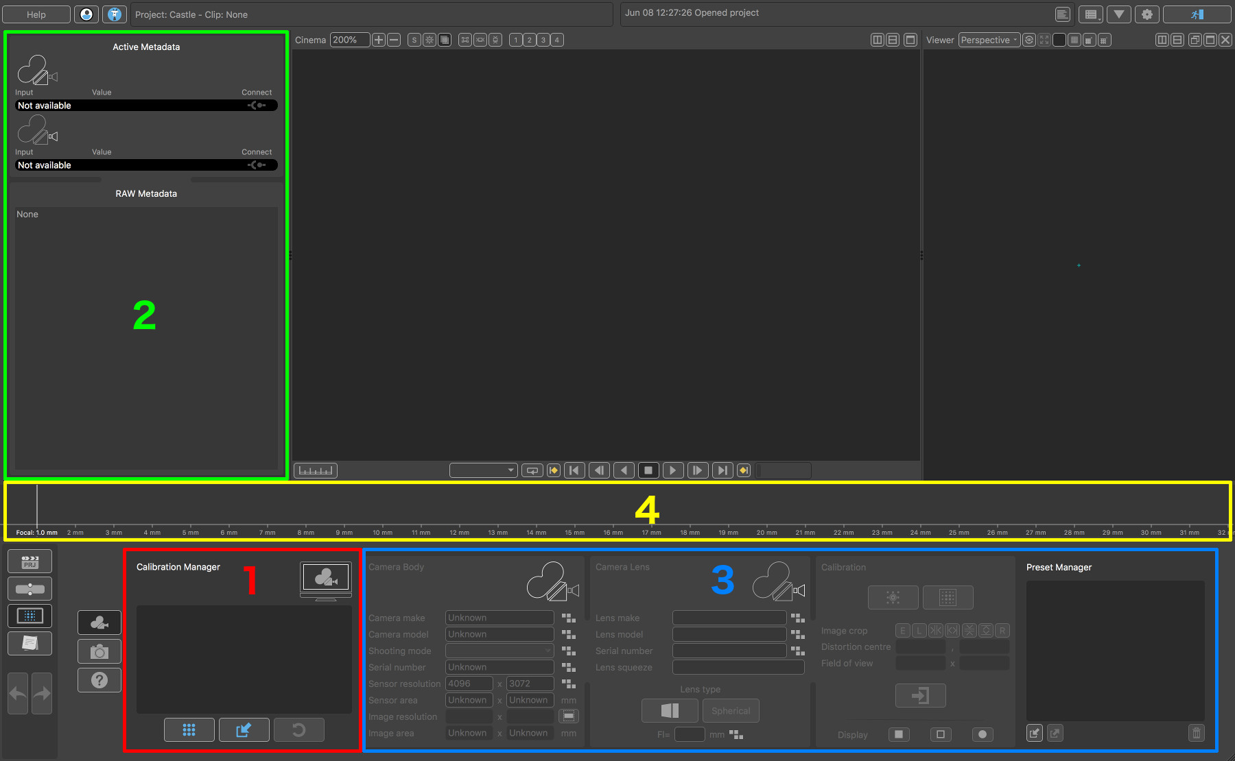 Movie Camera Presets