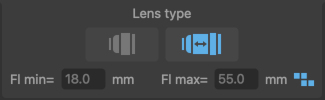 Zoom Lens Range