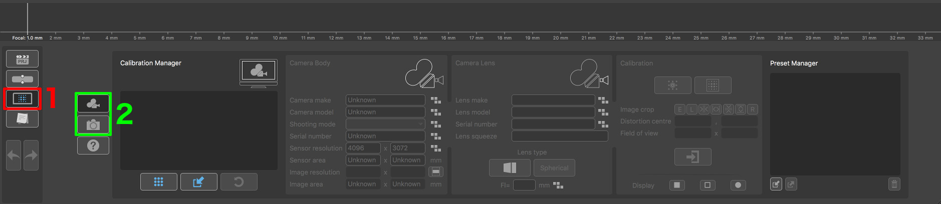 Presets Panels