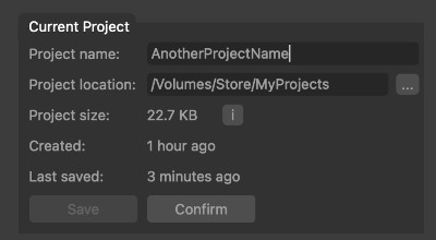 Project Save As
