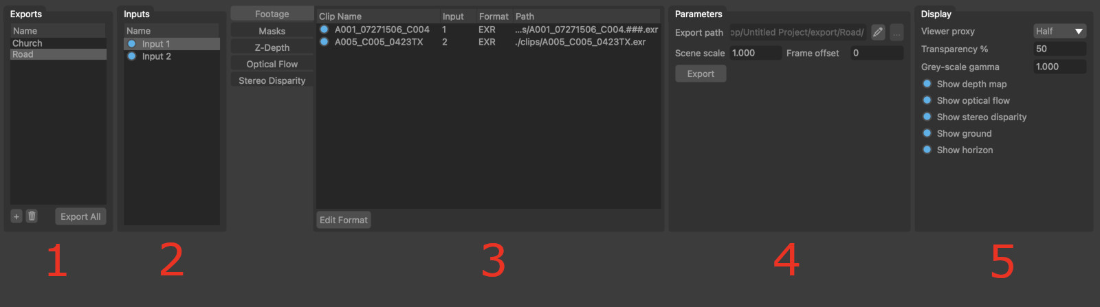 Footage Export Node