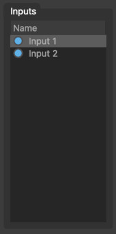Inputs List